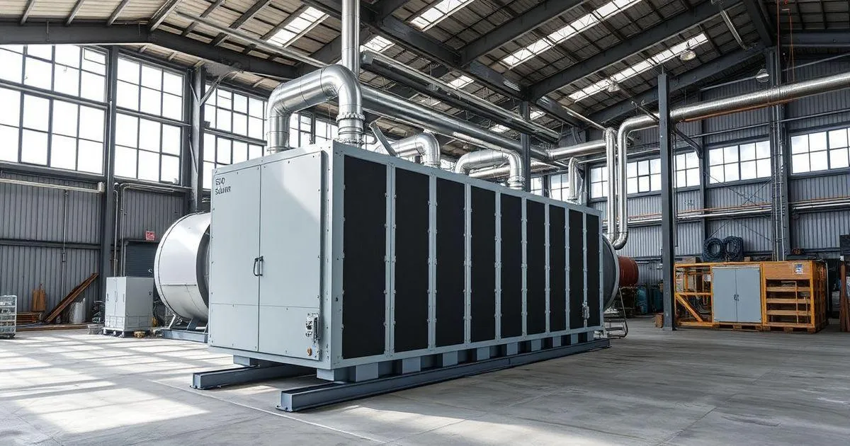 Manutenção completa de ar condicionado industrial