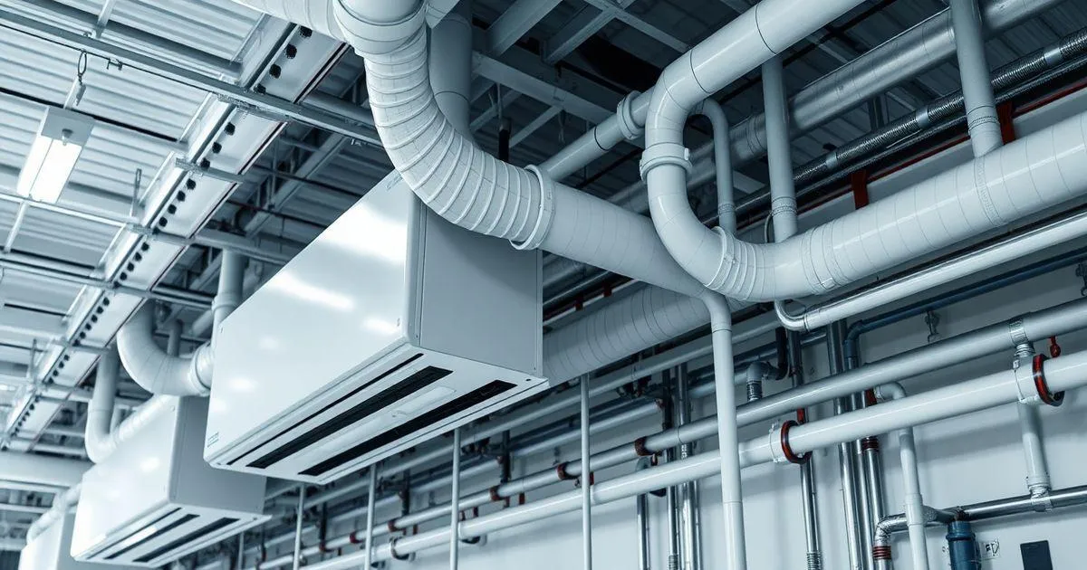 Manutenção de sistema de climatização industrial